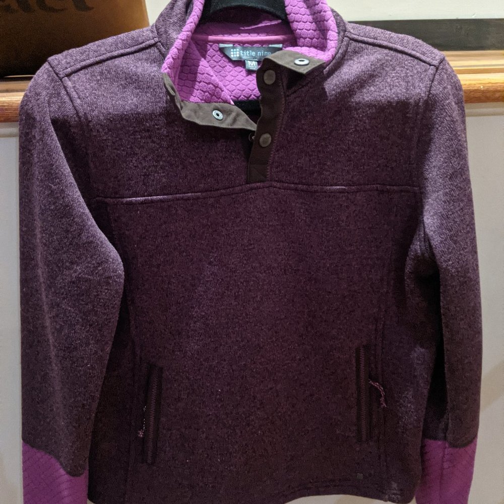 Title Nine fleece pullover